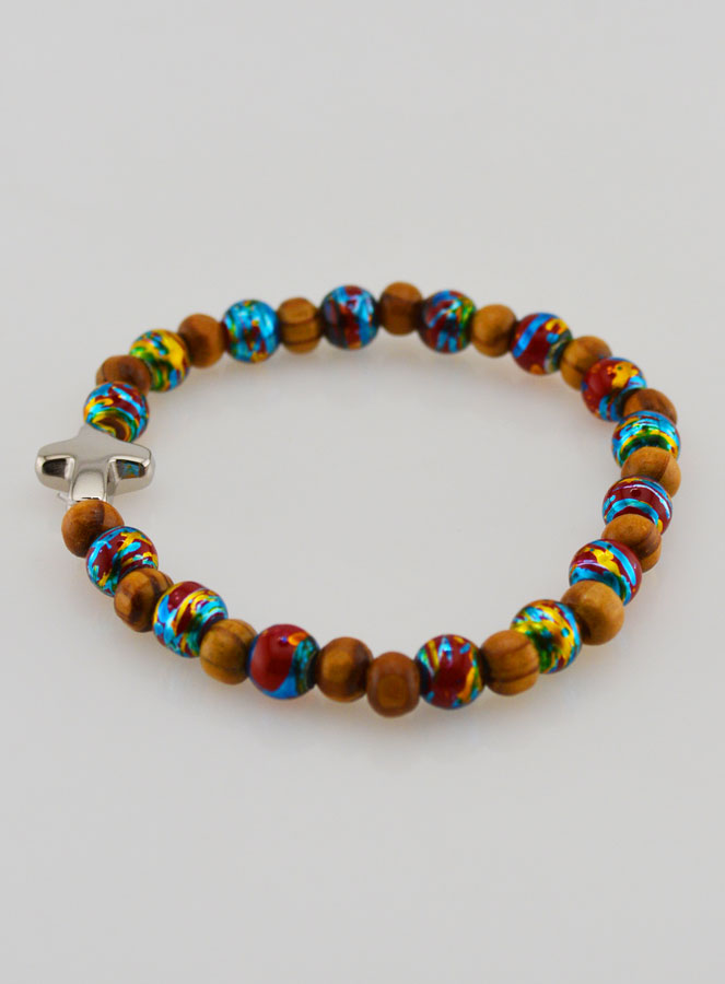 Bracelet Enfant Avec Croix - Rouge (pic 2)