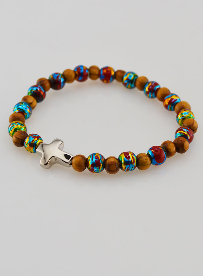 Bracelet Enfant Avec Croix - Rouge (pic 3)