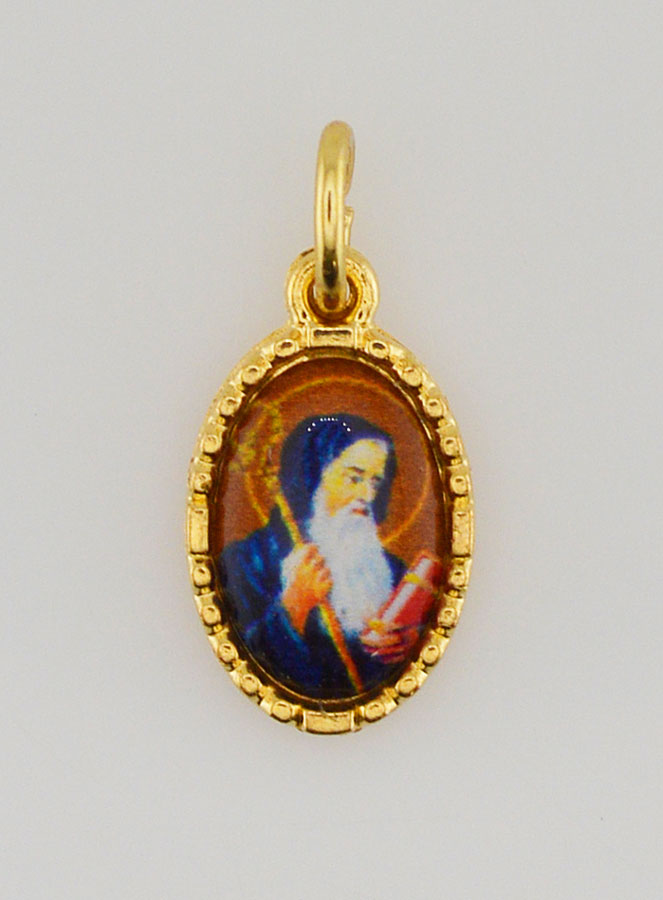Médaille Bord Torsadé 15mm - Saint Benoît (pic 1)