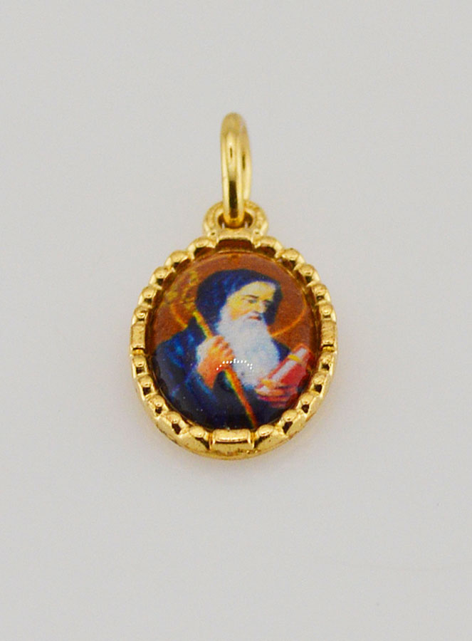 Médaille Bord Torsadé 15mm - Saint Benoît (pic 2)