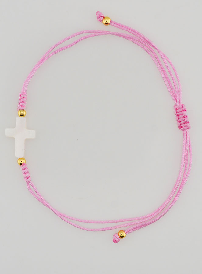 Bracelet Avec Croix - Rose (pic 1)