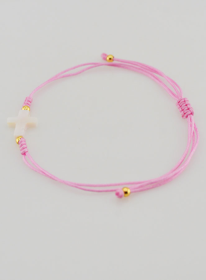 Bracelet Avec Croix - Rose (pic 2)