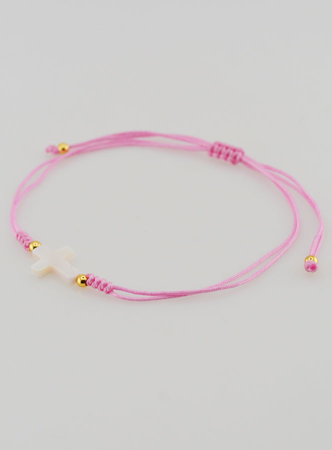Bracelet Avec Croix - Rose (pic 3)