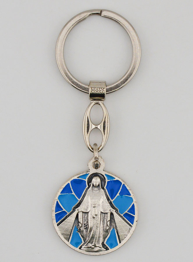 Porte-clés Émail Vierge Miraculeuse (pic 1)
