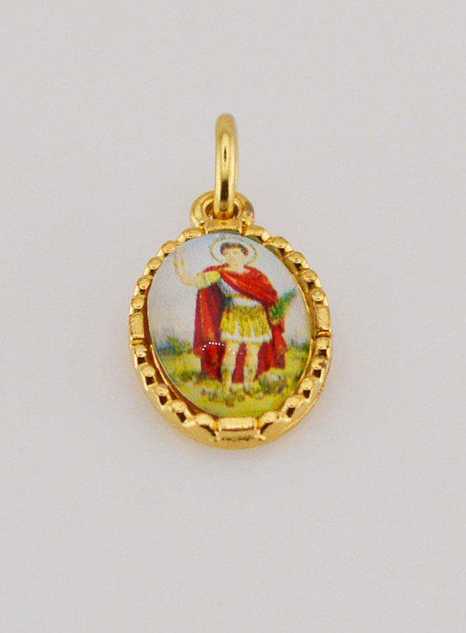 Médaille Bord Torsadé 15mm - Saint Expedit (pic 2)