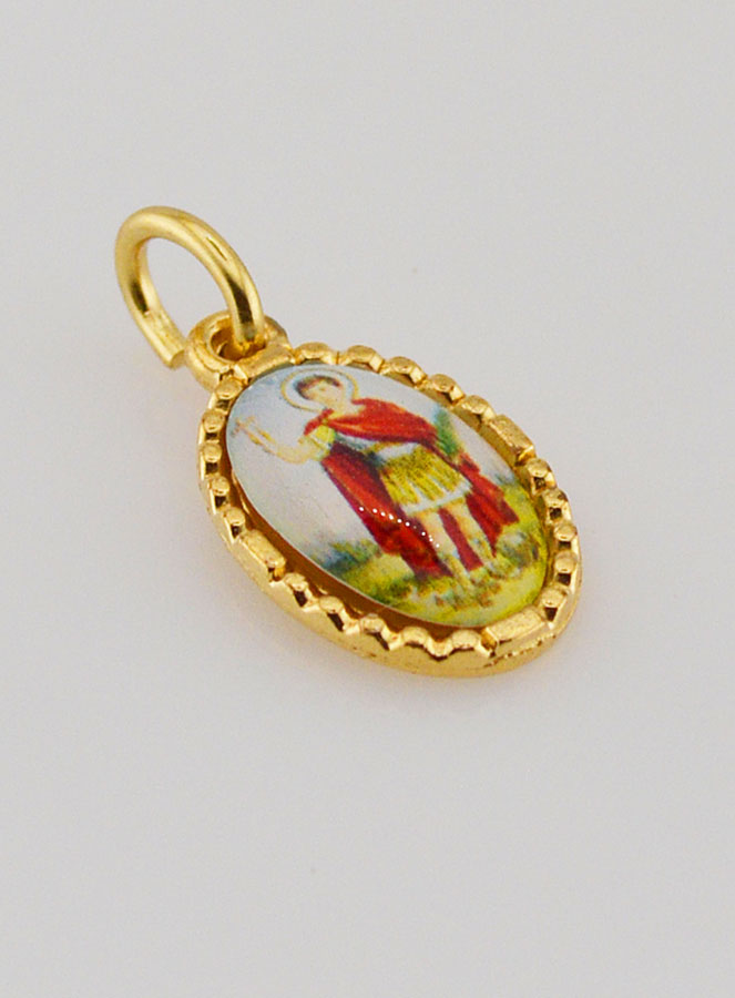 Médaille Bord Torsadé 15mm - Saint Expedit (pic 3)