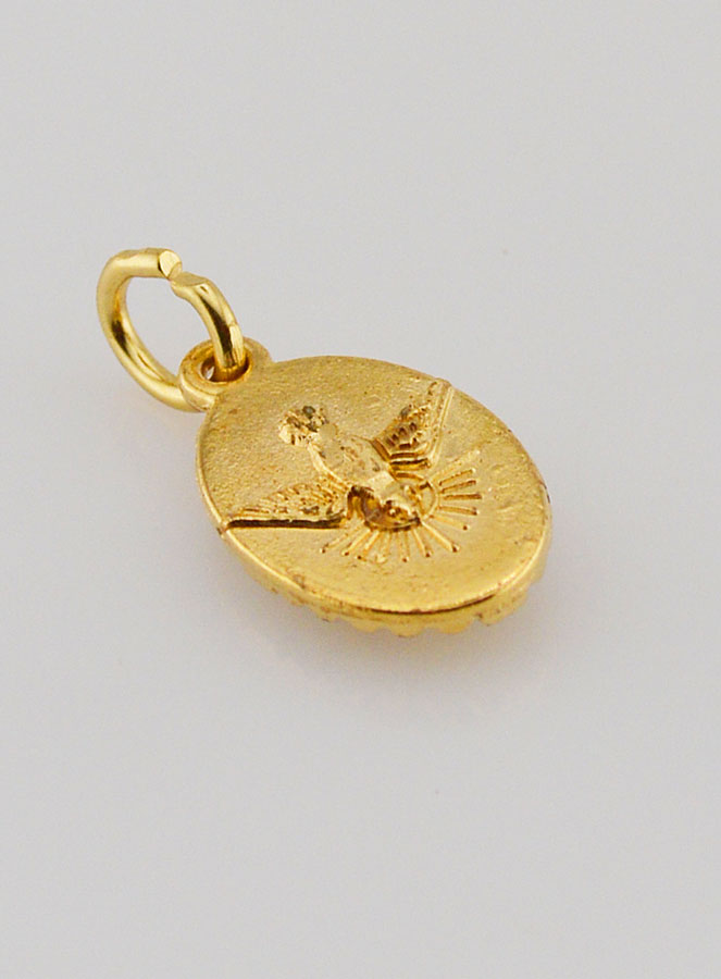 Médaille Bord Torsadé 15mm - Saint Expedit (pic 4)