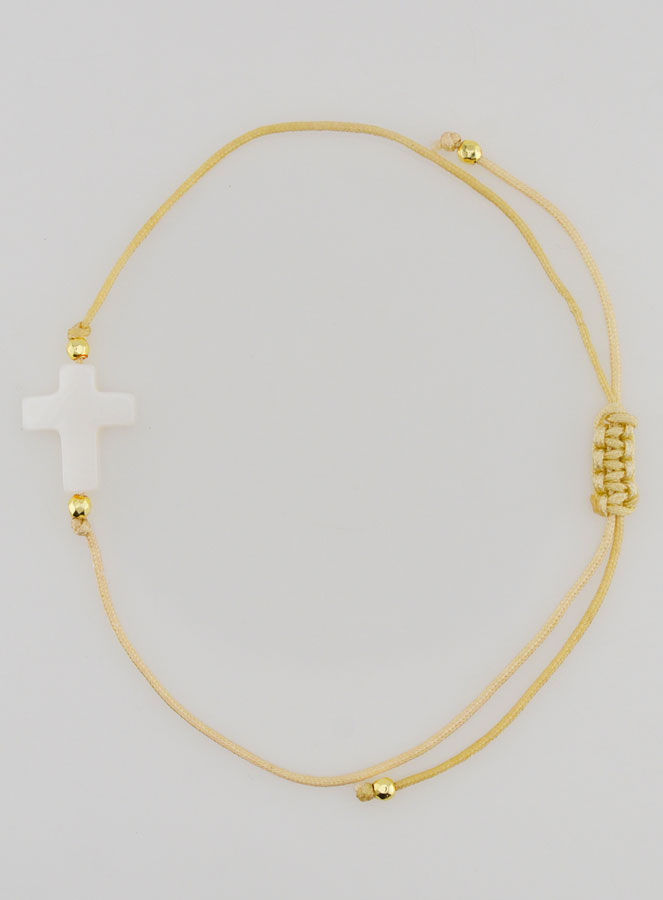 Bracelet Avec Croix - Beige (pic 1)