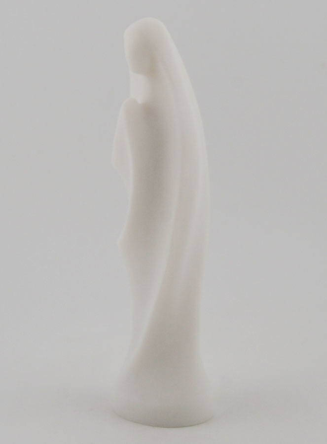 Statue Vierge Moderne en Albâtre - 12cm (pic 2)
