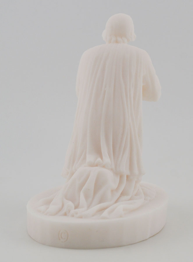 Statue Saint Curé D'ars en Albâtre - 12cm (pic 4)