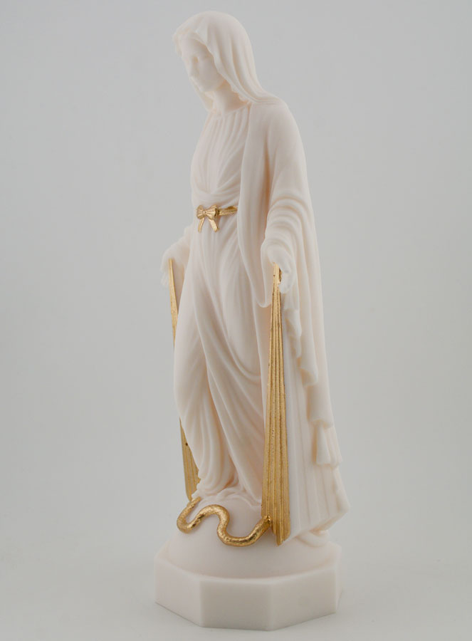 Statue Vierge Miraculeuse aux Rayons Dorés - 23 cm (pic 2)