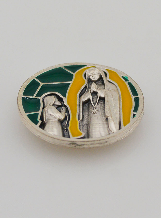 Plaque Auto Magnet - Apparitions de Lourdes (pic 2)