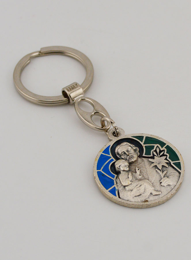 Porte-clés Émail Saint Joseph (pic 3)