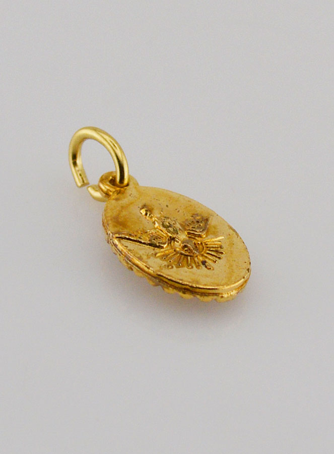 Médaille Bord Torsadé 15mm - Sainte Thérèse (pic 4)