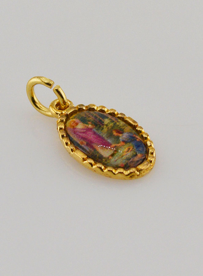 Médaille Bord Torsadé 15mm - Saint Raphaël Archange (pic 3)