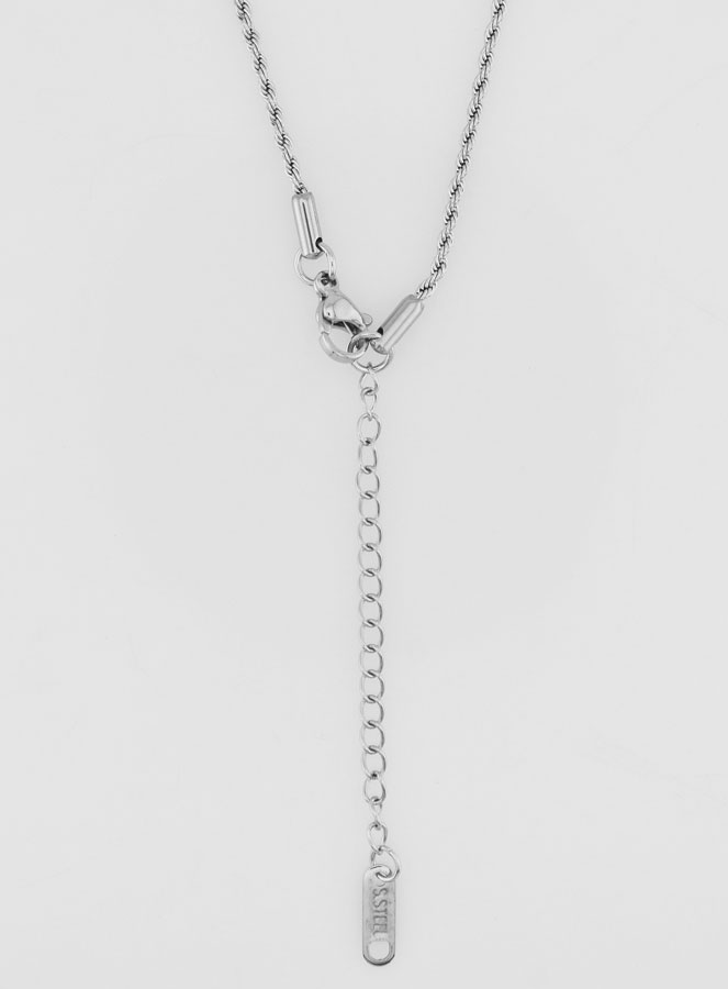 Chaîne Acier Inoxydable Maille Torsadée - 50cm (pic 2)