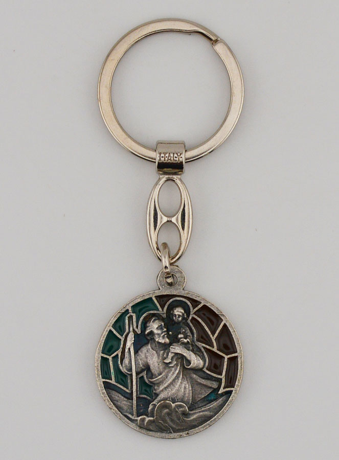 Porte-clés Émail Saint Christophe (pic 1)