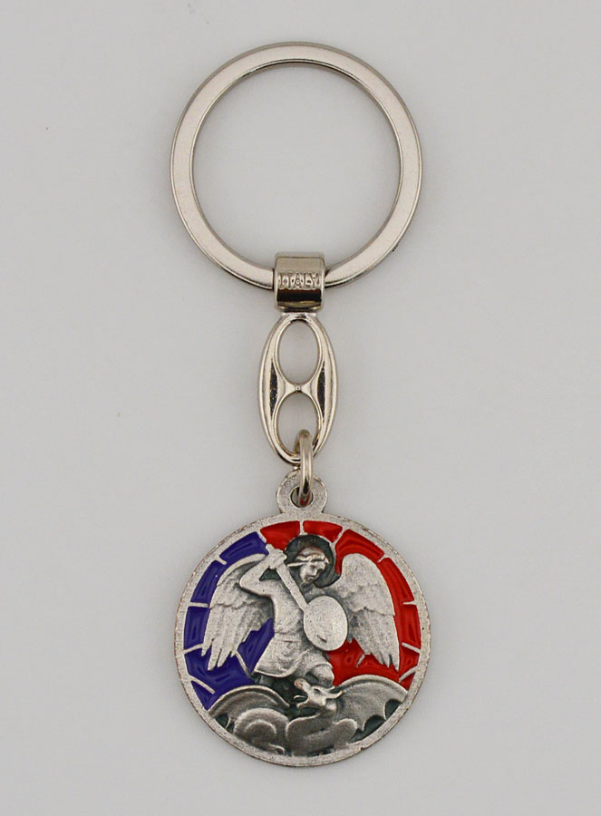 Porte-clés Émail Saint Michel Archange (pic 1)