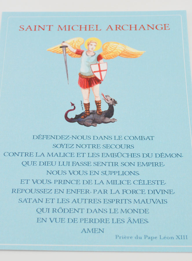 Carte de Prière Grand Format - Saint Michel Archange (pic 2)