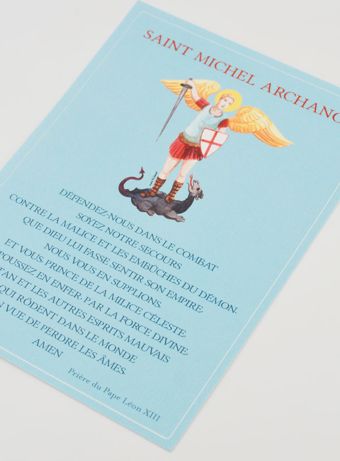 Carte de Prière Grand Format - Saint Michel Archange (pic 4)