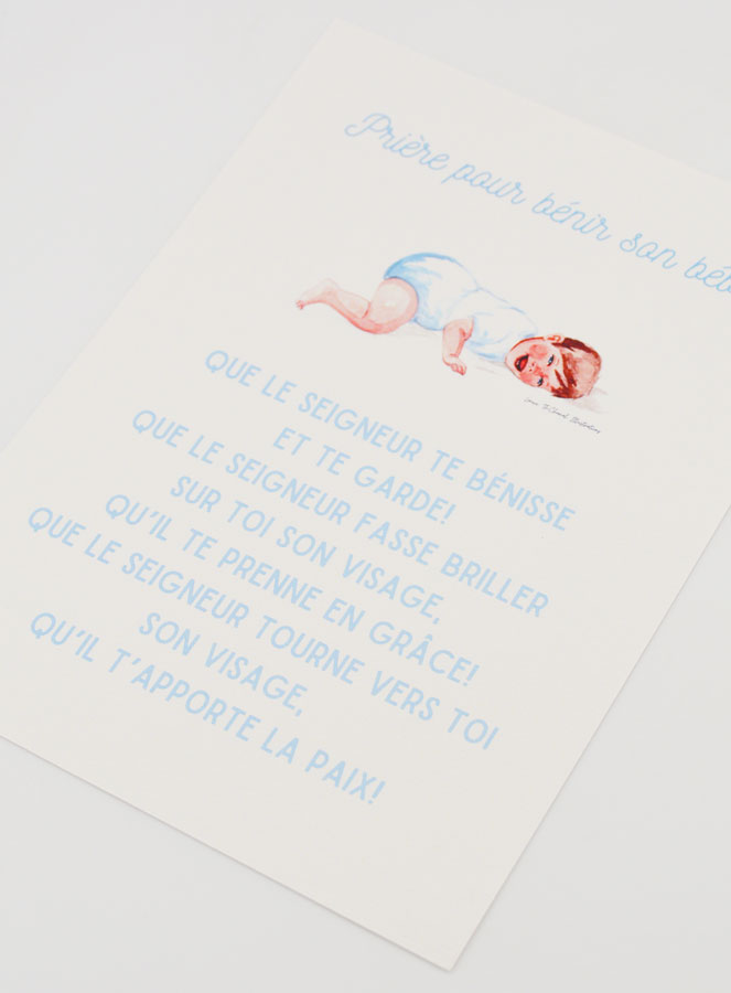 Carte de Prière Grand Format - Pour Bénir son Bébé (pic 4)