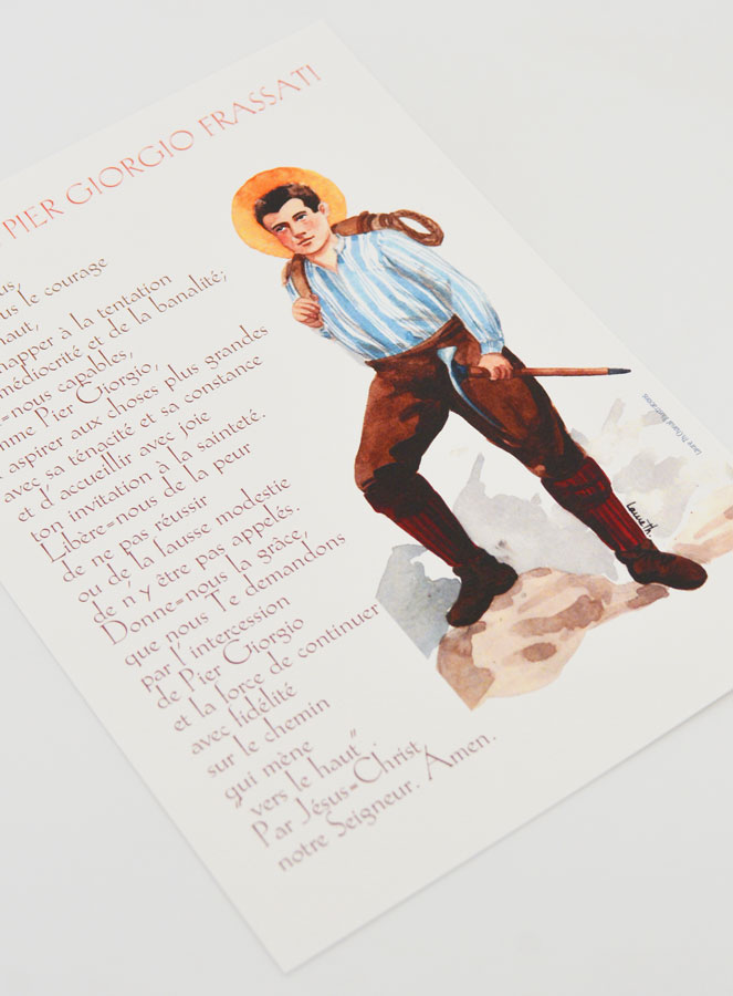 Carte de Prière Grand Format - Pier Giorgio Frassati (pic 3)