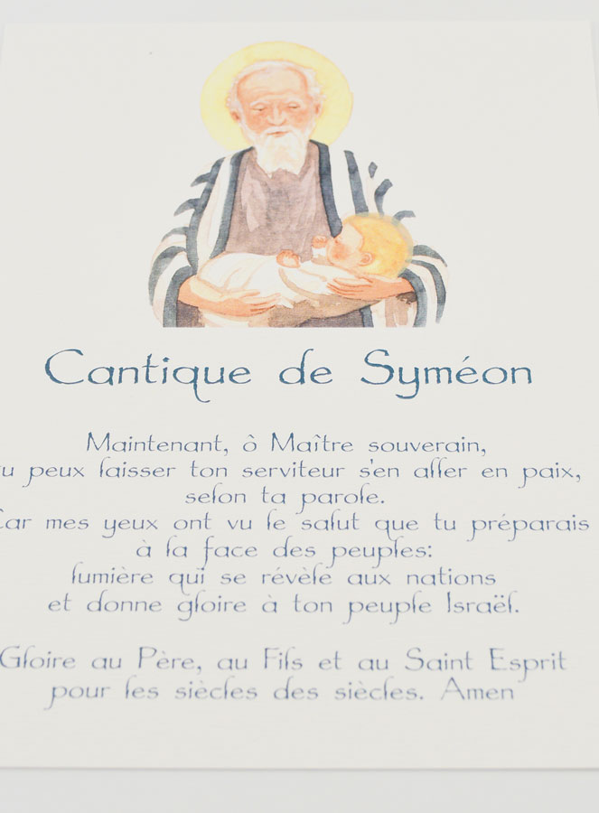 Carte de Prière Grand Format - Cantique de Syméon (pic 2)