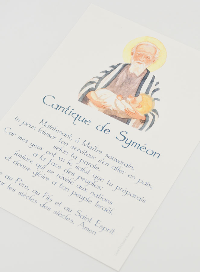 Carte de Prière Grand Format - Cantique de Syméon (pic 4)