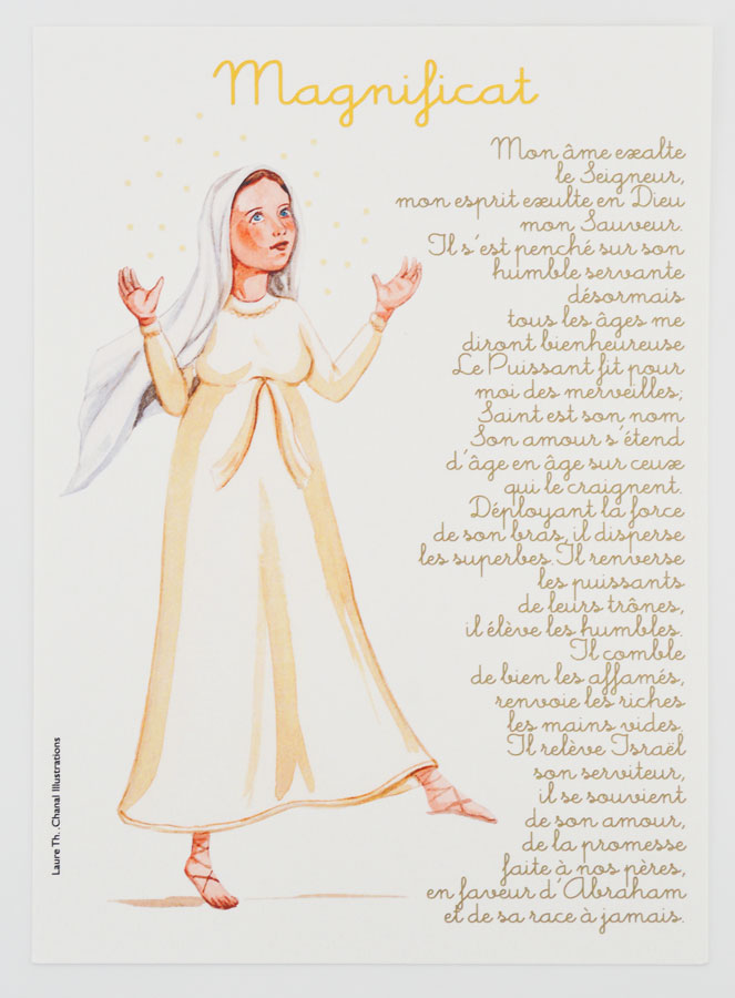 Carte de Prière Grand Format - Prière du Magnificat (pic 1)