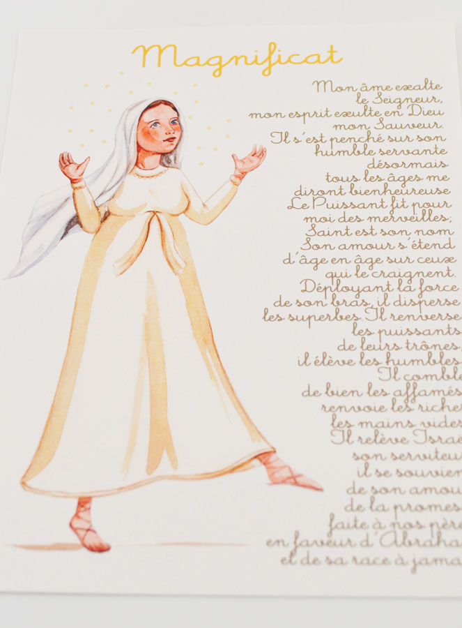 Carte de Prière Grand Format - Prière du Magnificat (pic 2)