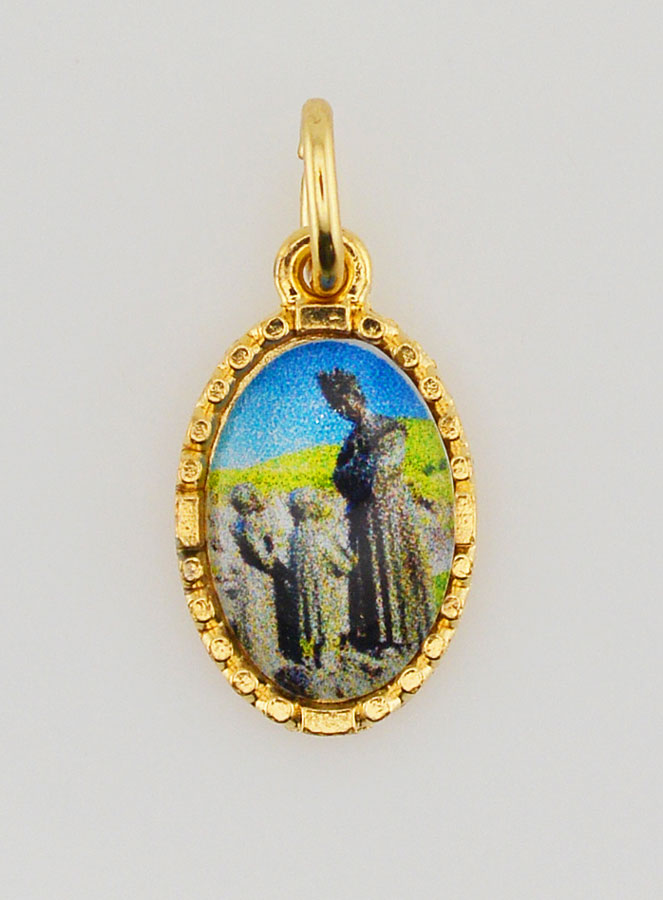 Médaille Bord Torsadé 15mm - Notre Dame de la Salette (pic 1)