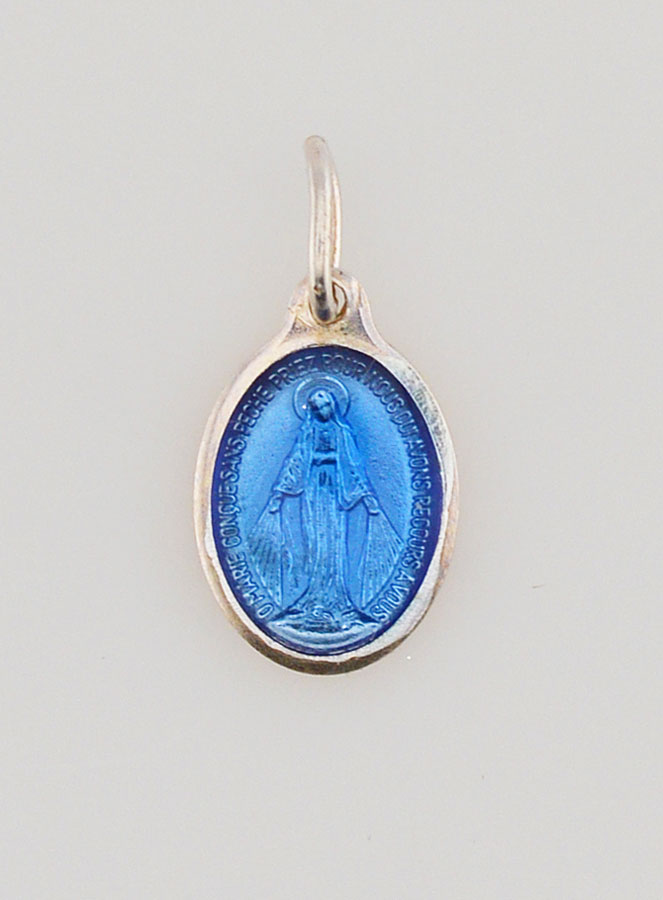 Médaille Miraculeuse Bleue - 12mm (pic 1)