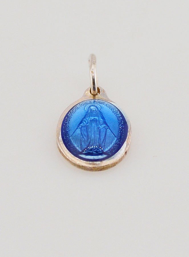 Médaille Miraculeuse Bleue - 12mm (pic 2)