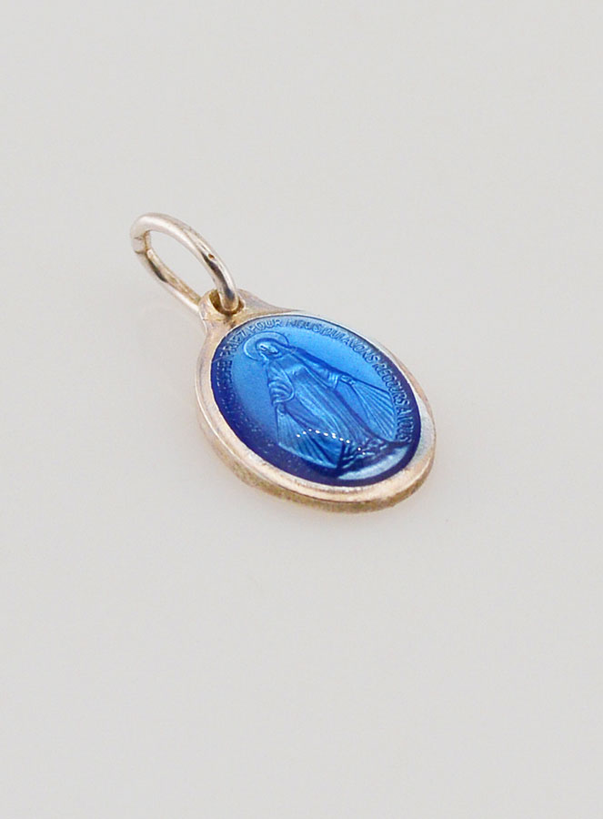 Médaille Miraculeuse Bleue - 12mm (pic 3)