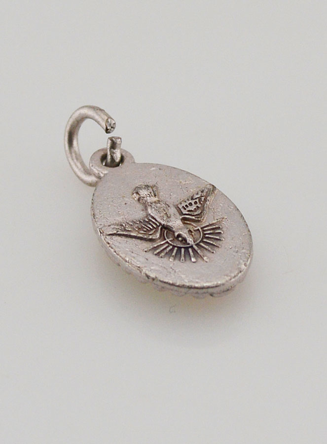 Médaille Bord Torsadé 15mm - Ange Gardien (pic 4)