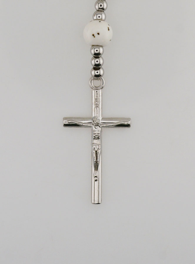Chapelet Élastique en Céramique - Sacré Coeur de Marie (pic 3)