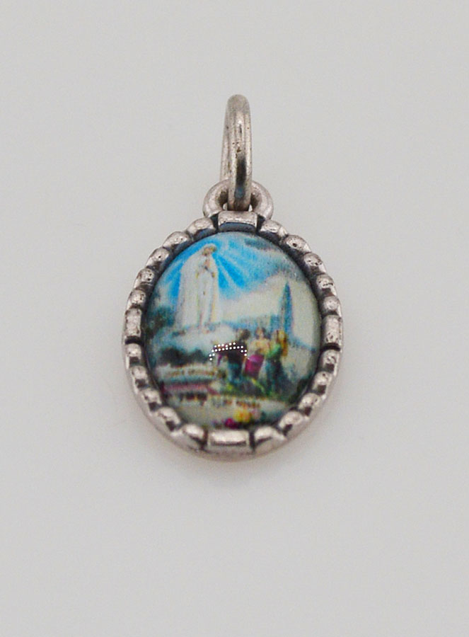Médaille Bord Torsadé 15mm - ND de Fatima (pic 2)