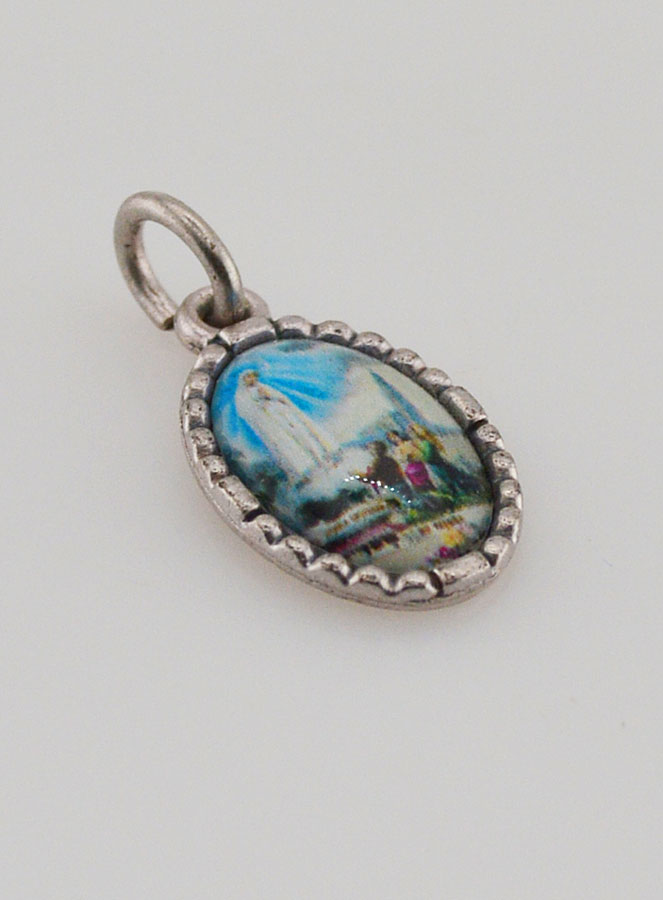 Médaille Bord Torsadé 15mm - ND de Fatima (pic 3)
