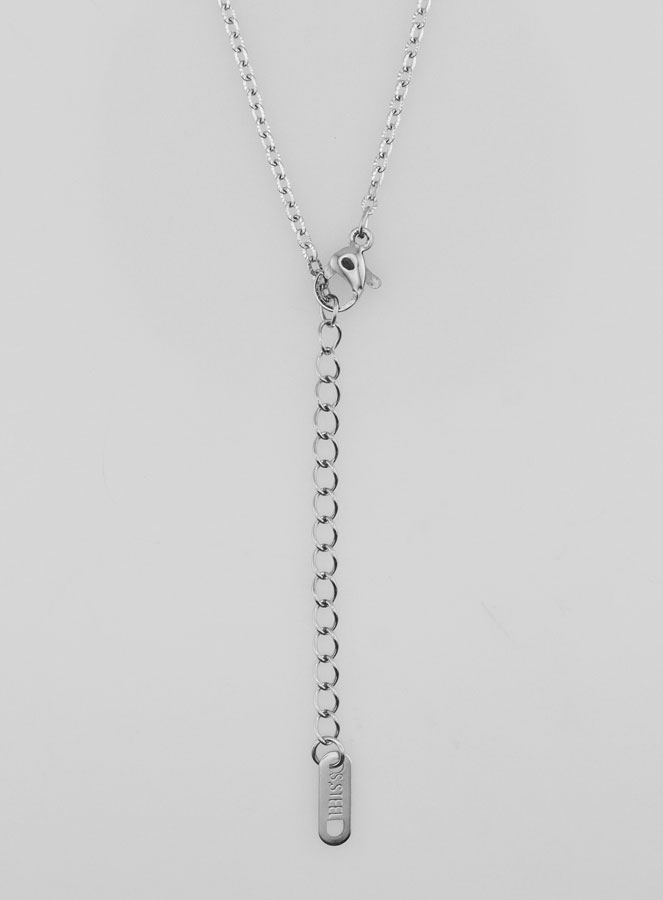 Chaîne Argentée Maille Forçat Fantaisie - 60cm (pic 4)