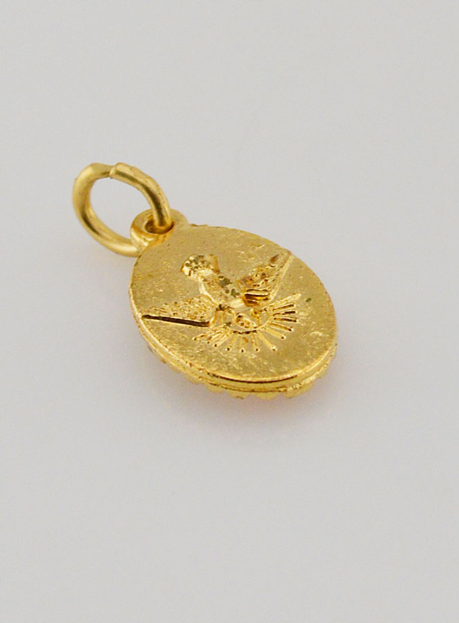 Médaille Bord Torsadé 15mm - Sainte Jeanne d'Arc (pic 4)
