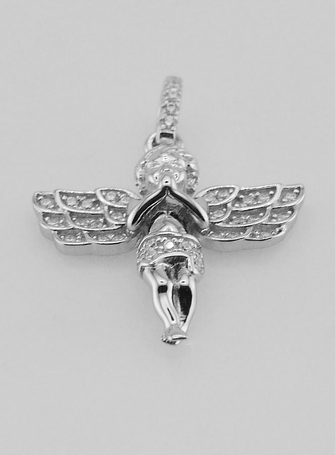 Pendentif Ange-Gardien en Argent (pic 2)