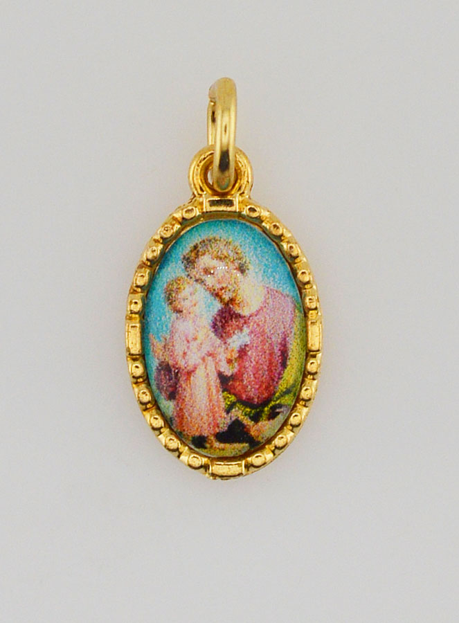 Médaille Bord Torsadé 15mm - Saint Joseph (pic 1)