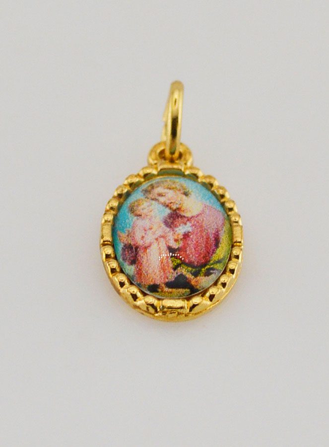 Médaille Bord Torsadé 15mm - Saint Joseph (pic 2)