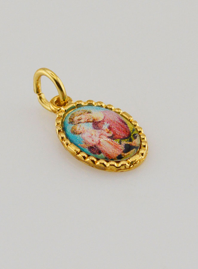 Médaille Bord Torsadé 15mm - Saint Joseph (pic 3)