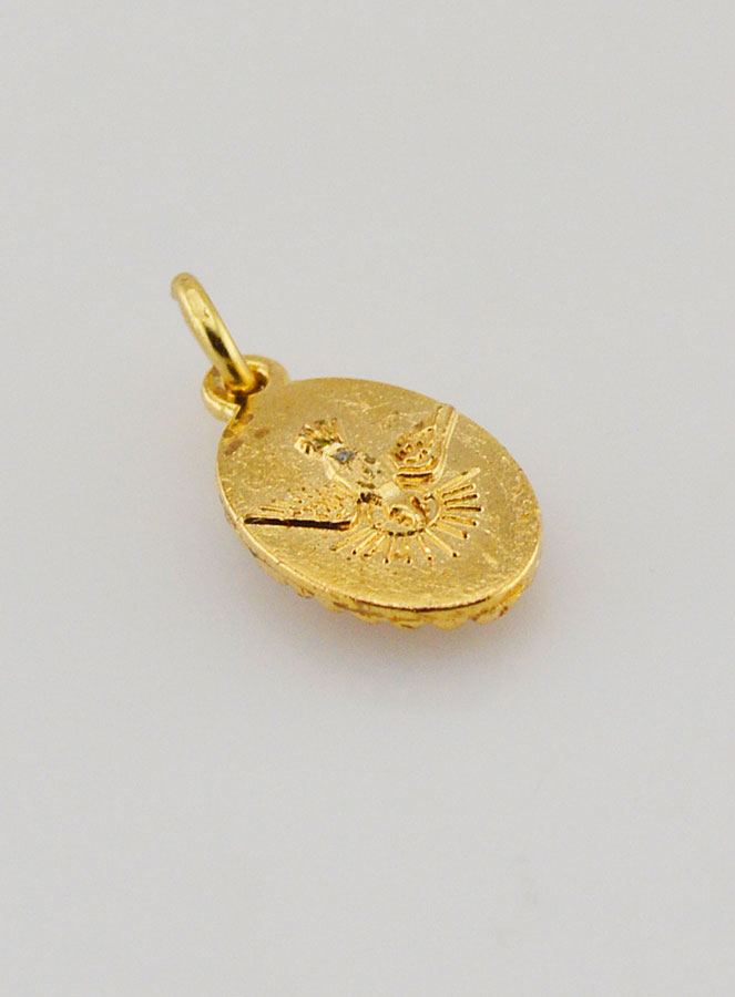 Médaille Bord Torsadé 15mm - Saint Joseph (pic 4)