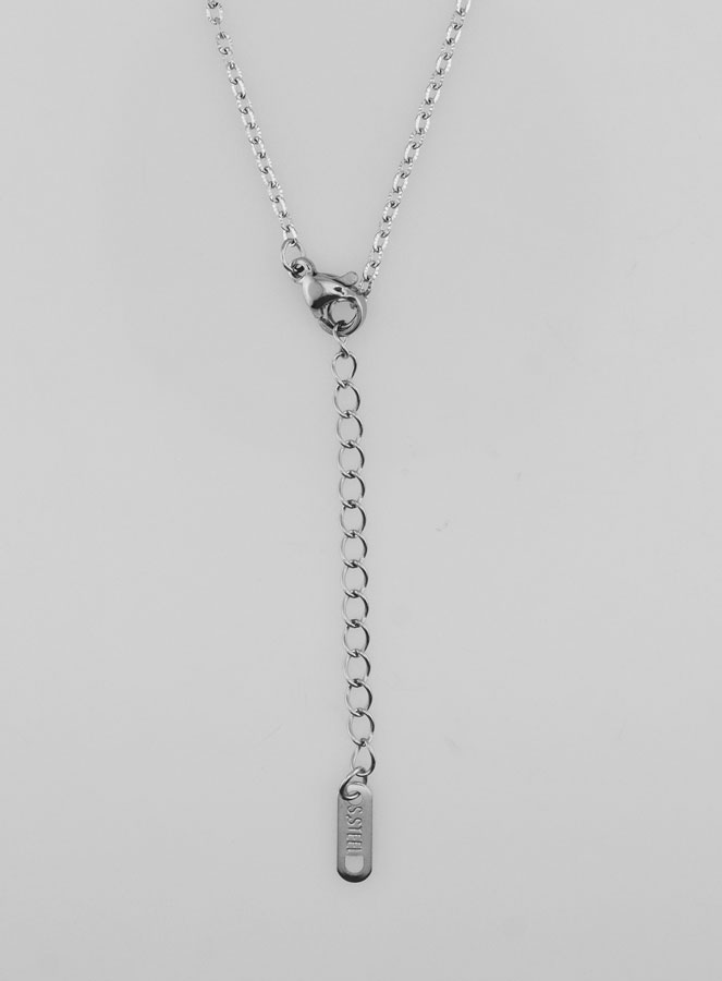 Chaîne Argentée Maille Forçat Fantaisie - 50cm (pic 4)