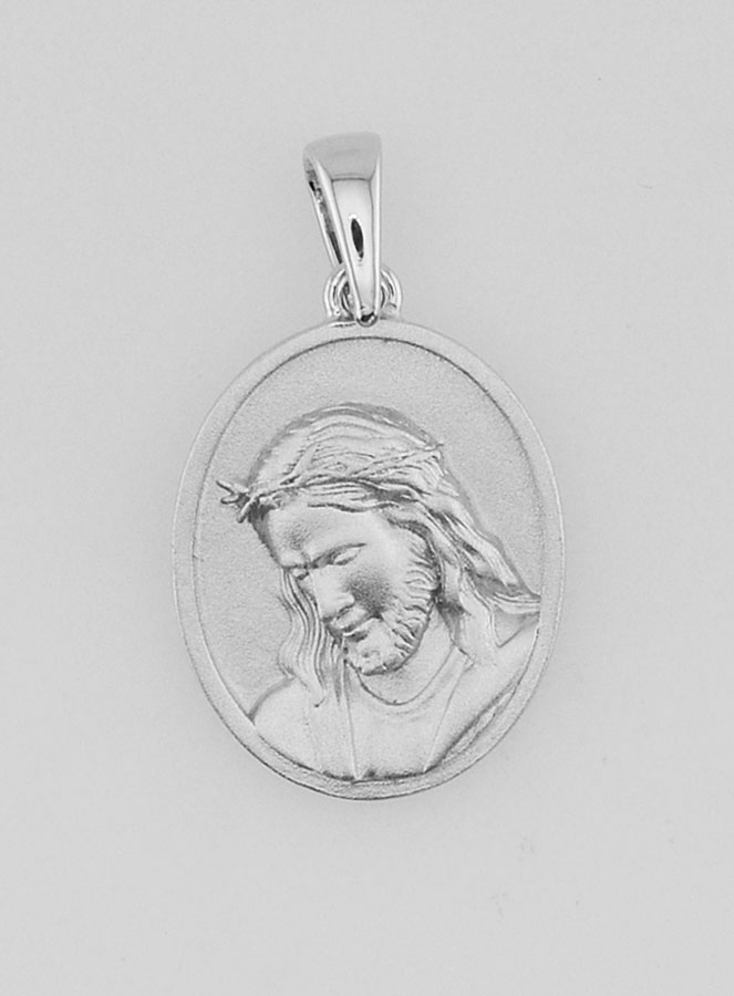 Médaille de Jésus en Argent 925 - 16mm (pic 1)
