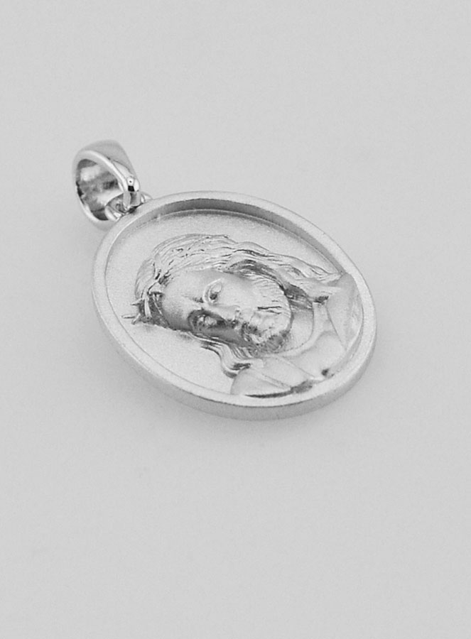 Médaille de Jésus en Argent 925 - 16mm (pic 3)