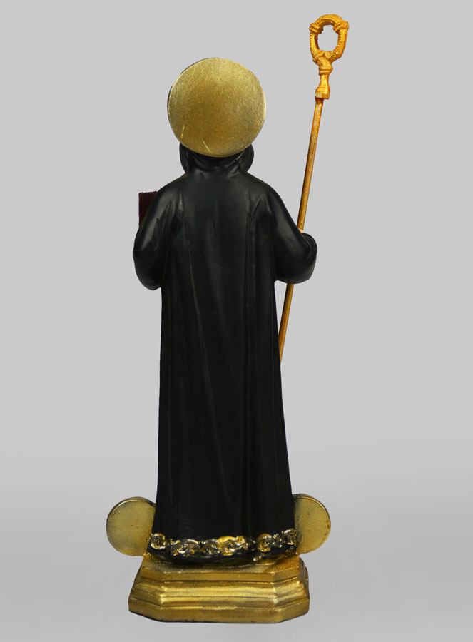 Statue Saint Benoît et Médaille - 20cm (pic 4)