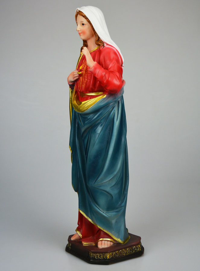 Statue Sacré-Coeur de Marie - 40cm (pic 2)